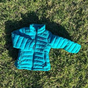 Patagonia Girl's Down Sweater Jacket Green‎ Size XS (5-6)
